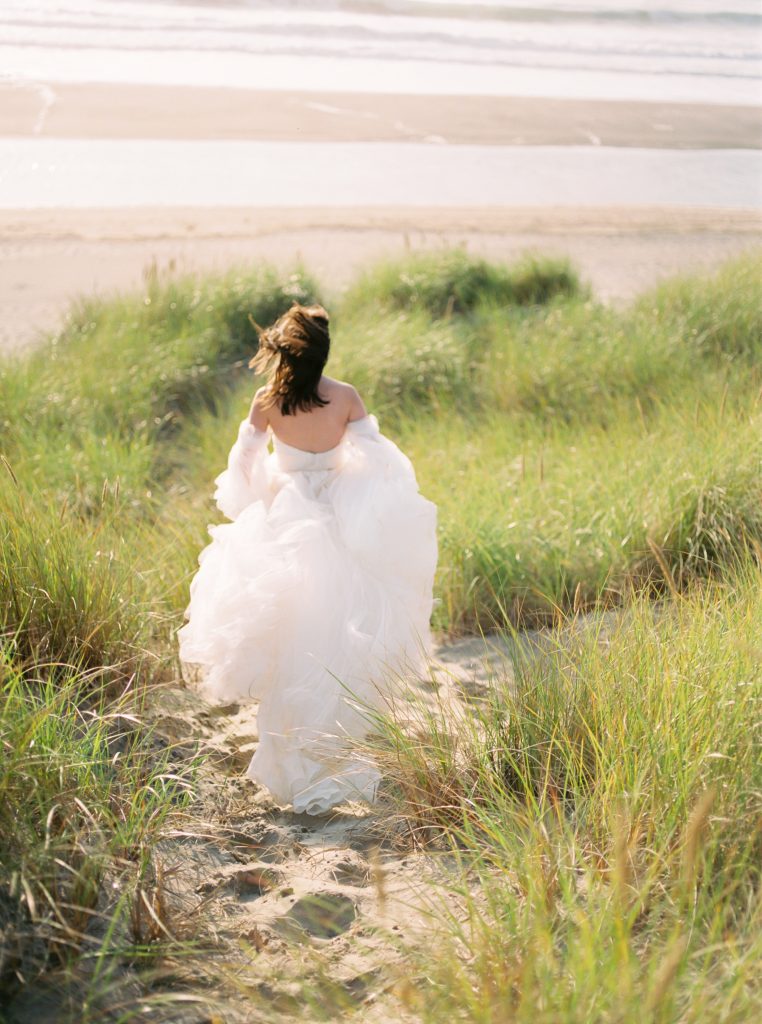Beach Wedding Dress by Claire La Faye