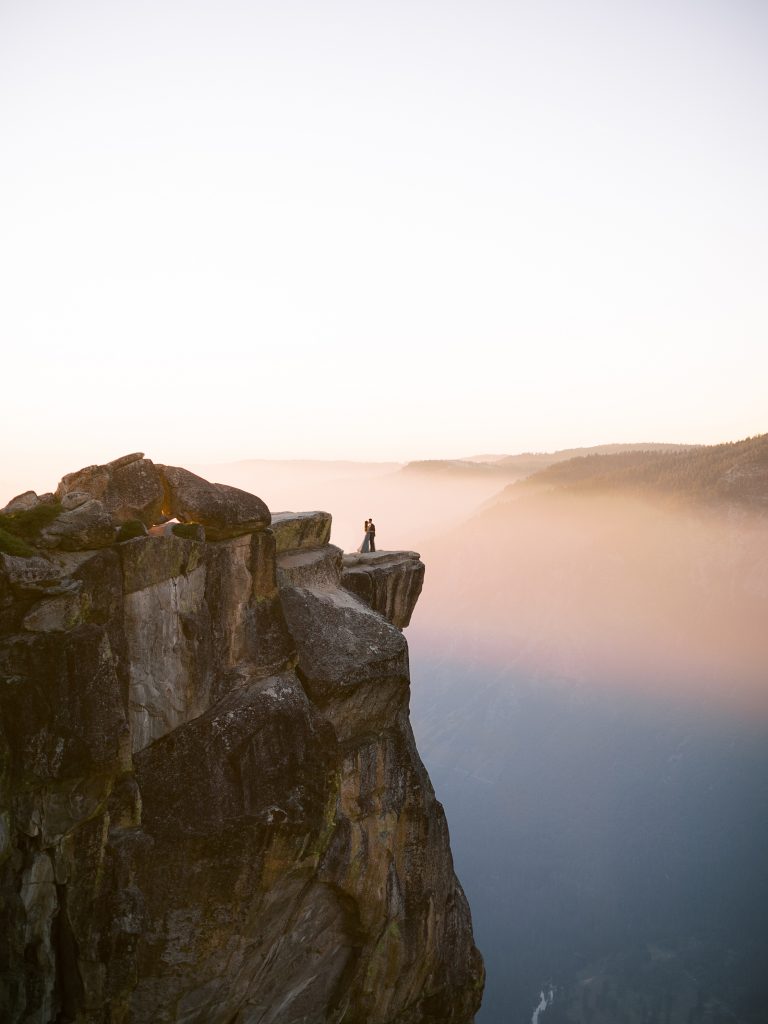 Taft Point Engagement Session in Yosemite National Park