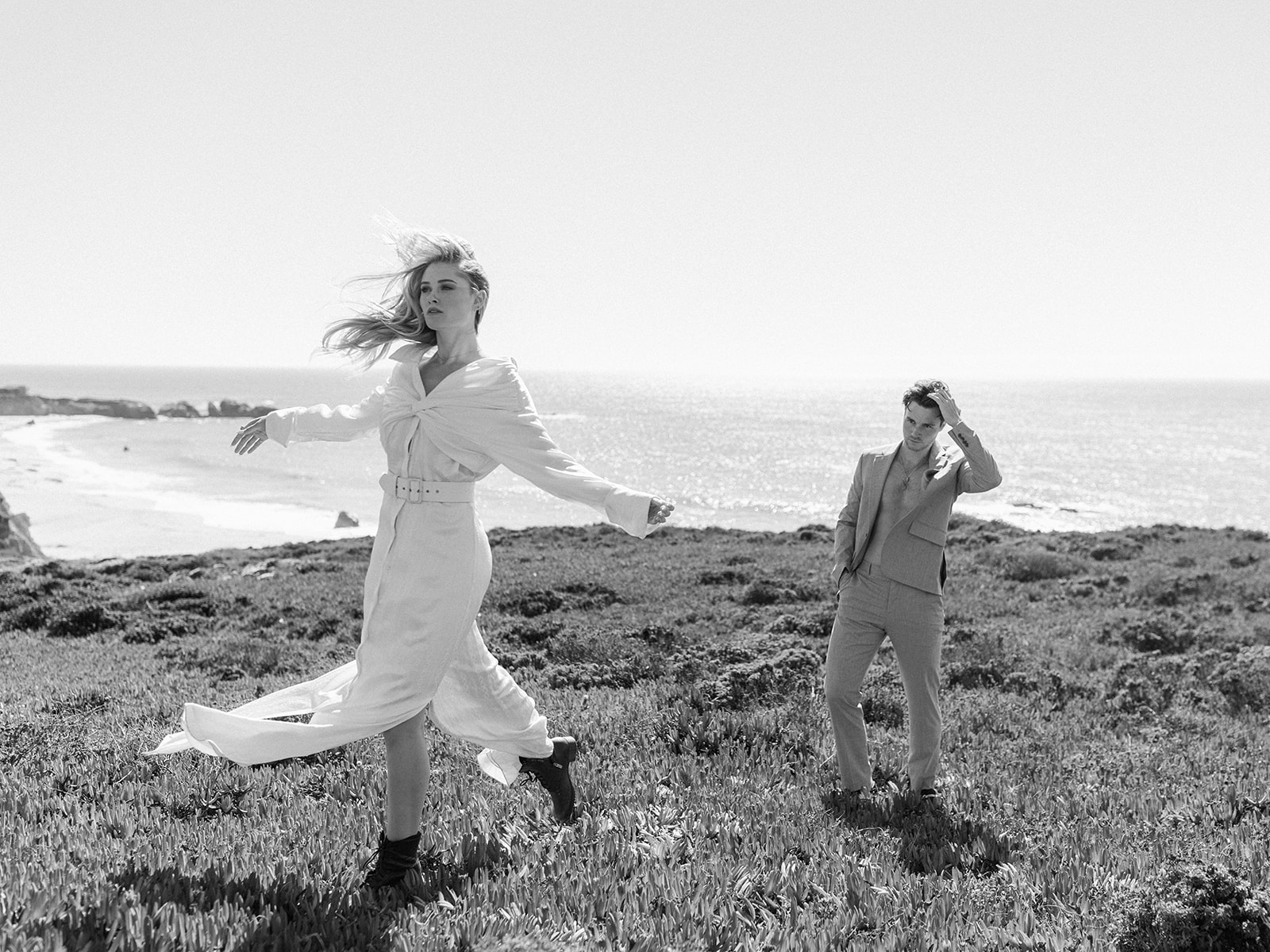 Fashion Forward Editorial Engagement Session at Big Sur